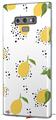 Decal style Skin Wrap compatible with Samsung Galaxy Note 9 Lemon Black and White