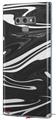 Decal style Skin Wrap compatible with Samsung Galaxy Note 9 Black Marble