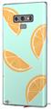 Decal style Skin Wrap compatible with Samsung Galaxy Note 9 Oranges Blue
