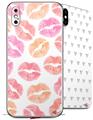 2 Decal style Skin Wraps set for Apple iPhone X and XS Pink Orange Lips