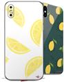 2 Decal style Skin Wraps set compatible with Apple iPhone X and XS Lemons