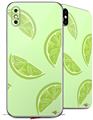 2 Decal style Skin Wraps set compatible with Apple iPhone X and XS Limes Green