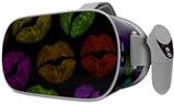 Decal style Skin Wrap compatible with Oculus Go Headset - Rainbow Lips Black (OCULUS NOT INCLUDED)