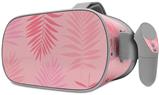 Decal style Skin Wrap compatible with Oculus Go Headset - Palms 01 Pink On Pink (OCULUS NOT INCLUDED)