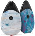 Skin Decal Wrap 2 Pack compatible with Suorin Drop Marble Beach VAPE NOT INCLUDED