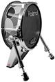 Skin Wrap works with Roland vDrum Shell KD-140 Kick Bass Drum Scales Black (DRUM NOT INCLUDED)