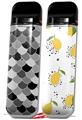 Skin Decal Wrap 2 Pack for Smok Novo v1 Scales Black VAPE NOT INCLUDED