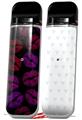Skin Decal Wrap 2 Pack for Smok Novo v1 Red Pink And Black Lips VAPE NOT INCLUDED
