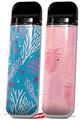 Skin Decal Wrap 2 Pack for Smok Novo v1 Sea Pink VAPE NOT INCLUDED