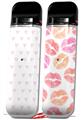 Skin Decal Wrap 2 Pack for Smok Novo v1 Hearts Pink VAPE NOT INCLUDED