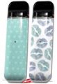Skin Decal Wrap 2 Pack for Smok Novo v1 Hearts Tropical VAPE NOT INCLUDED