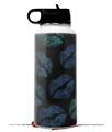Skin Wrap Decal compatible with Hydro Flask Wide Mouth Bottle 32oz Blue Green And Black Lips (BOTTLE NOT INCLUDED)