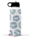 Skin Wrap Decal compatible with Hydro Flask Wide Mouth Bottle 32oz Blue Green Lips (BOTTLE NOT INCLUDED)