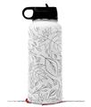 Skin Wrap Decal compatible with Hydro Flask Wide Mouth Bottle 32oz Fall Black On White (BOTTLE NOT INCLUDED)