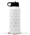 Skin Wrap Decal compatible with Hydro Flask Wide Mouth Bottle 32oz Hearts Light Green (BOTTLE NOT INCLUDED)