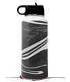 Skin Wrap Decal compatible with Hydro Flask Wide Mouth Bottle 32oz Black Marble (BOTTLE NOT INCLUDED)