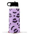 Skin Wrap Decal compatible with Hydro Flask Wide Mouth Bottle 32oz Purple Cheetah (BOTTLE NOT INCLUDED)