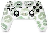 Skin Decal Wrap works with Original Google Stadia Controller Green Lips Skin Only CONTROLLER NOT INCLUDED