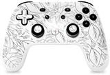 Skin Decal Wrap works with Original Google Stadia Controller Fall Black On White Skin Only CONTROLLER NOT INCLUDED
