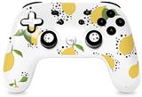 Skin Decal Wrap works with Original Google Stadia Controller Lemon Black and White Skin Only CONTROLLER NOT INCLUDED
