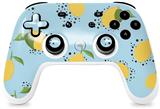 Skin Decal Wrap works with Original Google Stadia Controller Lemon Blue Skin Only CONTROLLER NOT INCLUDED