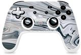 Skin Decal Wrap works with Original Google Stadia Controller Blue Black Marble Skin Only CONTROLLER NOT INCLUDED