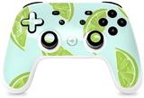 Skin Decal Wrap works with Original Google Stadia Controller Limes Blue Skin Only CONTROLLER NOT INCLUDED
