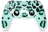 Skin Decal Wrap works with Original Google Stadia Controller Teal Cheetah Skin Only CONTROLLER NOT INCLUDED