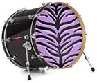 Vinyl Decal Skin Wrap for 20" Bass Kick Drum Head Purple Tiger - DRUM HEAD NOT INCLUDED