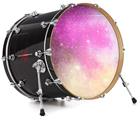 Decal Skin works with most 24" Bass Kick Drum Heads Dynamic Cotton Candy Galaxy - DRUM HEAD NOT INCLUDED