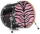 Decal Skin works with most 24" Bass Kick Drum Heads Pink Tiger - DRUM HEAD NOT INCLUDED
