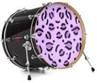 Decal Skin works with most 24" Bass Kick Drum Heads Purple Cheetah - DRUM HEAD NOT INCLUDED