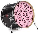 Decal Skin works with most 24" Bass Kick Drum Heads Pink Cheetah - DRUM HEAD NOT INCLUDED