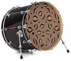 Decal Skin works with most 24" Bass Kick Drum Heads Dark Cheetah - DRUM HEAD NOT INCLUDED