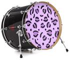Decal Skin works with most 26" Bass Kick Drum Heads Purple Cheetah - DRUM HEAD NOT INCLUDED