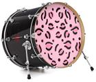 Decal Skin works with most 26" Bass Kick Drum Heads Pink Cheetah - DRUM HEAD NOT INCLUDED
