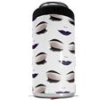 WraptorSkinz Skin Decal Wrap compatible with Yeti 16oz Tall Colster Can Cooler Insulator Face Dark Purple (COOLER NOT INCLUDED)