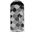 WraptorSkinz Skin Decal Wrap compatible with Yeti 16oz Tall Colster Can Cooler Insulator Scales Black (COOLER NOT INCLUDED)