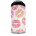 WraptorSkinz Skin Decal Wrap compatible with Yeti 16oz Tall Colster Can Cooler Insulator Pink Orange Lips (COOLER NOT INCLUDED)