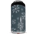 WraptorSkinz Skin Decal Wrap compatible with Yeti 16oz Tall Colster Can Cooler Insulator Winter Snow Dark Blue (COOLER NOT INCLUDED)