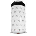 WraptorSkinz Skin Decal Wrap compatible with Yeti 16oz Tall Colster Can Cooler Insulator Hearts Gray (COOLER NOT INCLUDED)