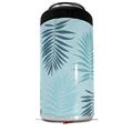 WraptorSkinz Skin Decal Wrap compatible with Yeti 16oz Tall Colster Can Cooler Insulator Palms 01 Blue On Blue (COOLER NOT INCLUDED)