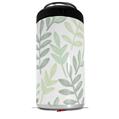 WraptorSkinz Skin Decal Wrap compatible with Yeti 16oz Tall Colster Can Cooler Insulator Watercolor Leaves White (COOLER NOT INCLUDED)