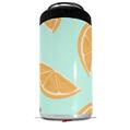 WraptorSkinz Skin Decal Wrap compatible with Yeti 16oz Tall Colster Can Cooler Insulator Oranges Blue (COOLER NOT INCLUDED)