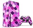 WraptorSkinz Skin Wrap compatible with the 2020 XBOX Series X Console and Controller Scales Pink Purple (XBOX NOT INCLUDED)