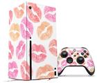 WraptorSkinz Skin Wrap compatible with the 2020 XBOX Series X Console and Controller Pink Orange Lips (XBOX NOT INCLUDED)