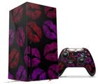 WraptorSkinz Skin Wrap compatible with the 2020 XBOX Series X Console and Controller Red Pink And Black Lips (XBOX NOT INCLUDED)