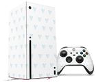 WraptorSkinz Skin Wrap compatible with the 2020 XBOX Series X Console and Controller Hearts Light Blue (XBOX NOT INCLUDED)