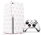 WraptorSkinz Skin Wrap compatible with the 2020 XBOX Series X Console and Controller Hearts Pink (XBOX NOT INCLUDED)