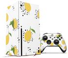 WraptorSkinz Skin Wrap compatible with the 2020 XBOX Series X Console and Controller Lemon Black and White (XBOX NOT INCLUDED)